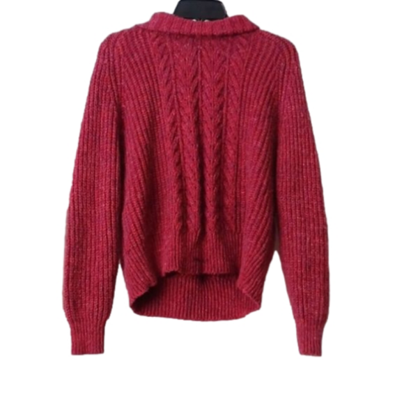 Time and Tru Sweaters - Time And Tru Maroon Knit Sweater